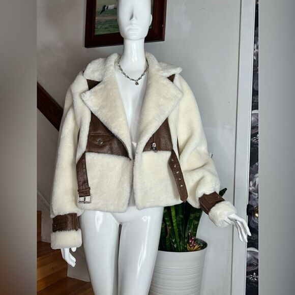 Free People x Lamarque ELODY | FAUX FUR JACKET - Picture 5 of 9